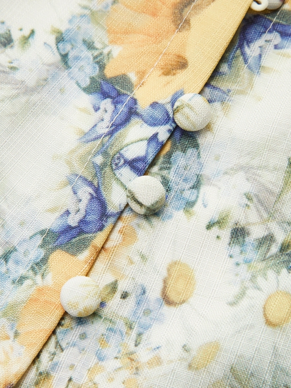 Commense Floral Belted Maxi Dress - M - Picture 2 of 8